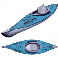 The AdvancedFrame DS Series Inflatable Kayak in limited edition blue.