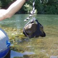 Backup anchor with rock.