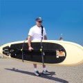 Carrying SUP and paddle