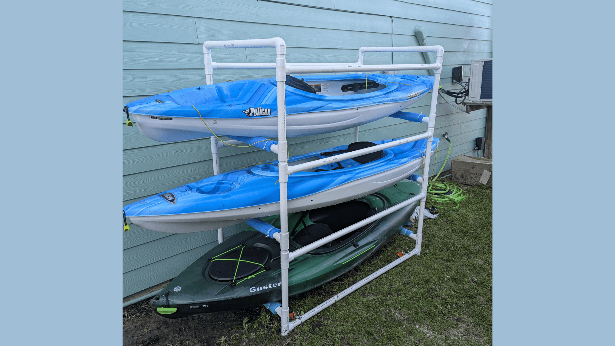 DIY PVC Kayak Rack
