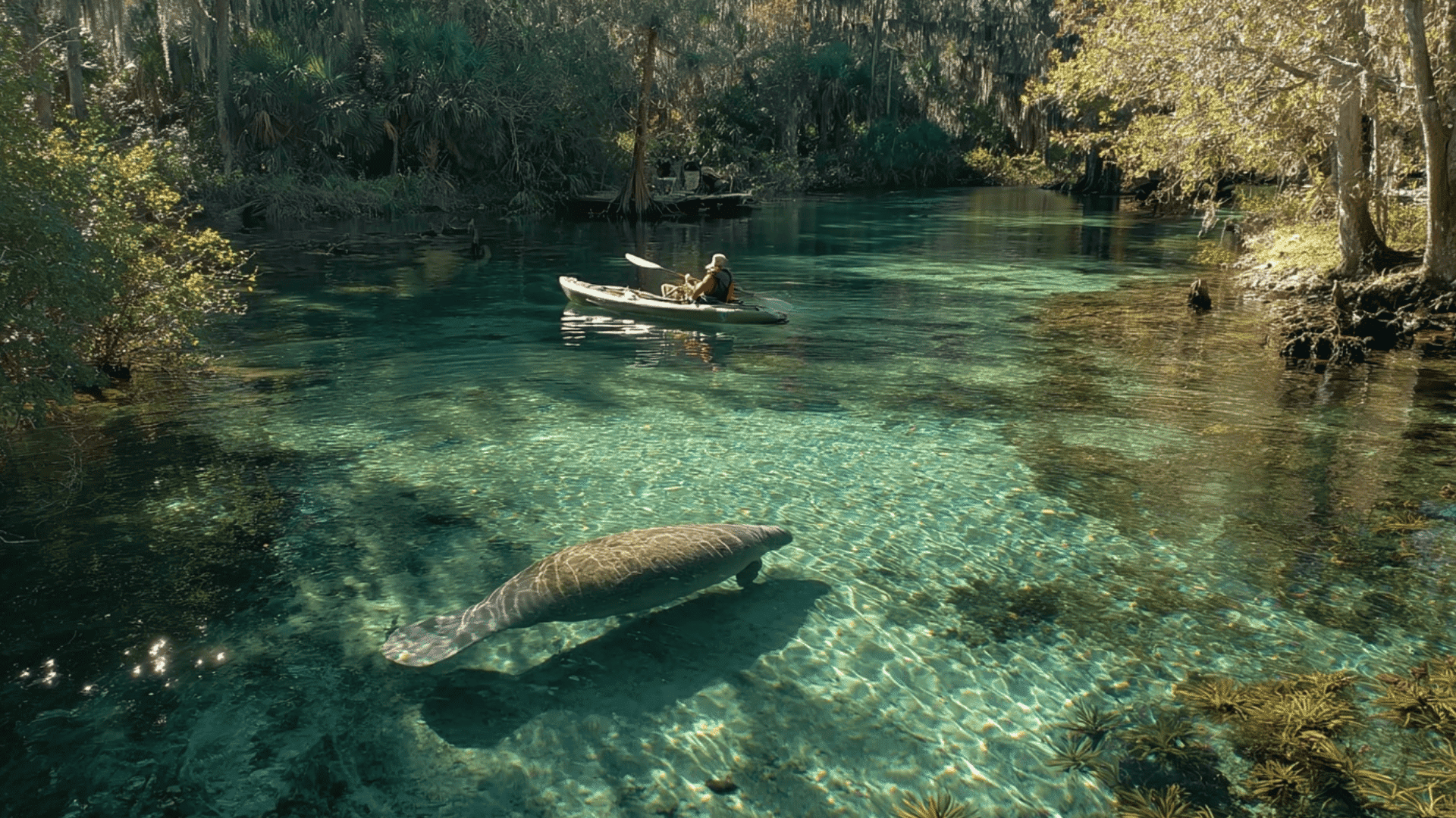What to Expect on a Kayak Manatee Tour