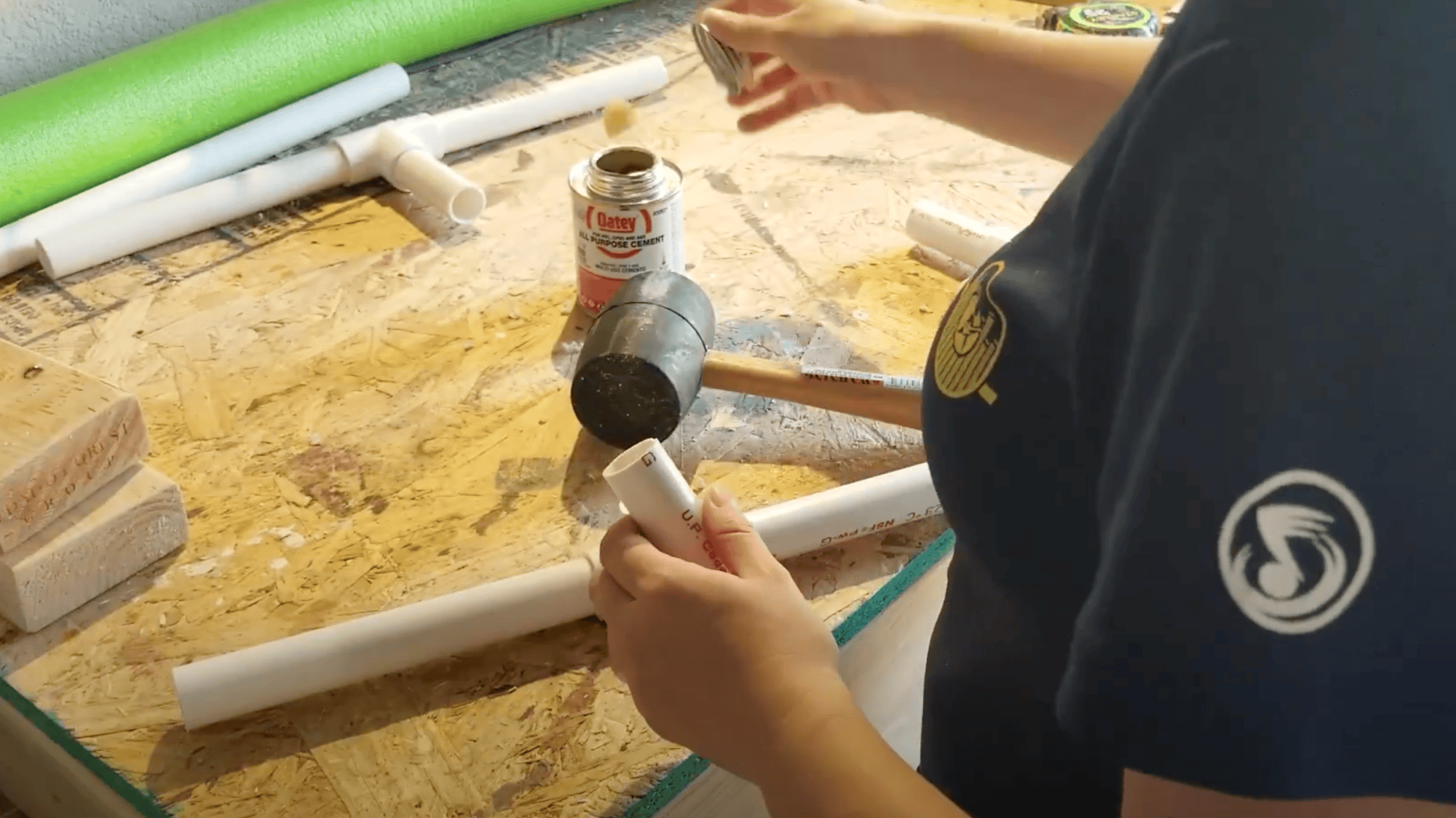 glue the following chunks together