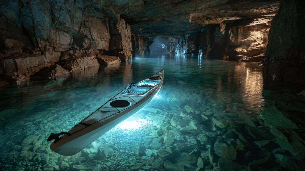 underground kayaking