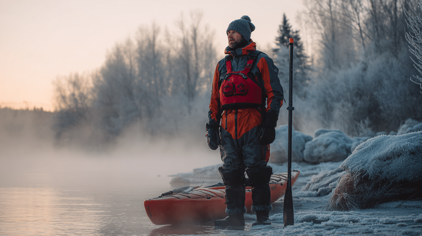 winter kayaking