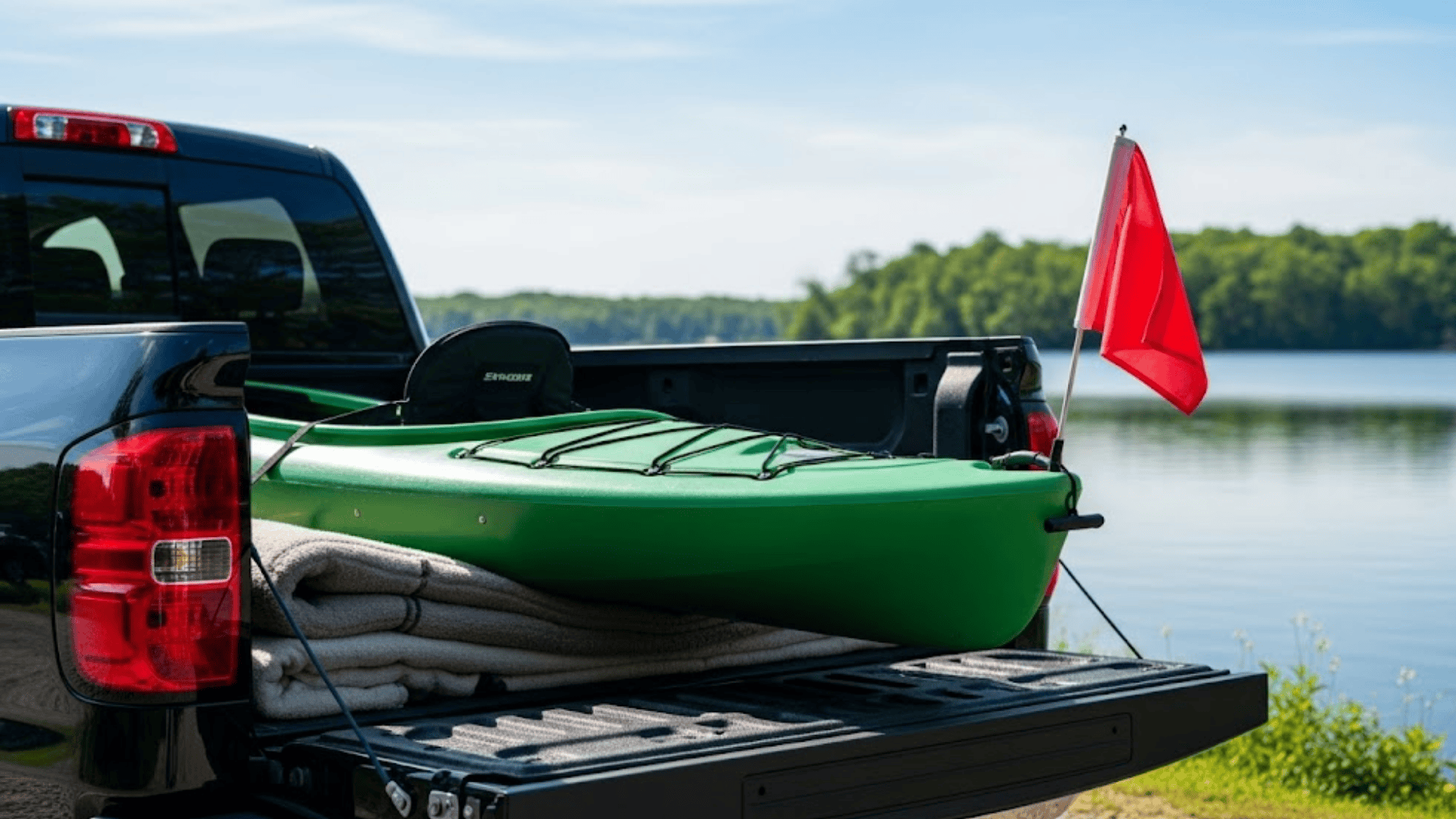 Pickup Truck Bed for Transporting a Kayak