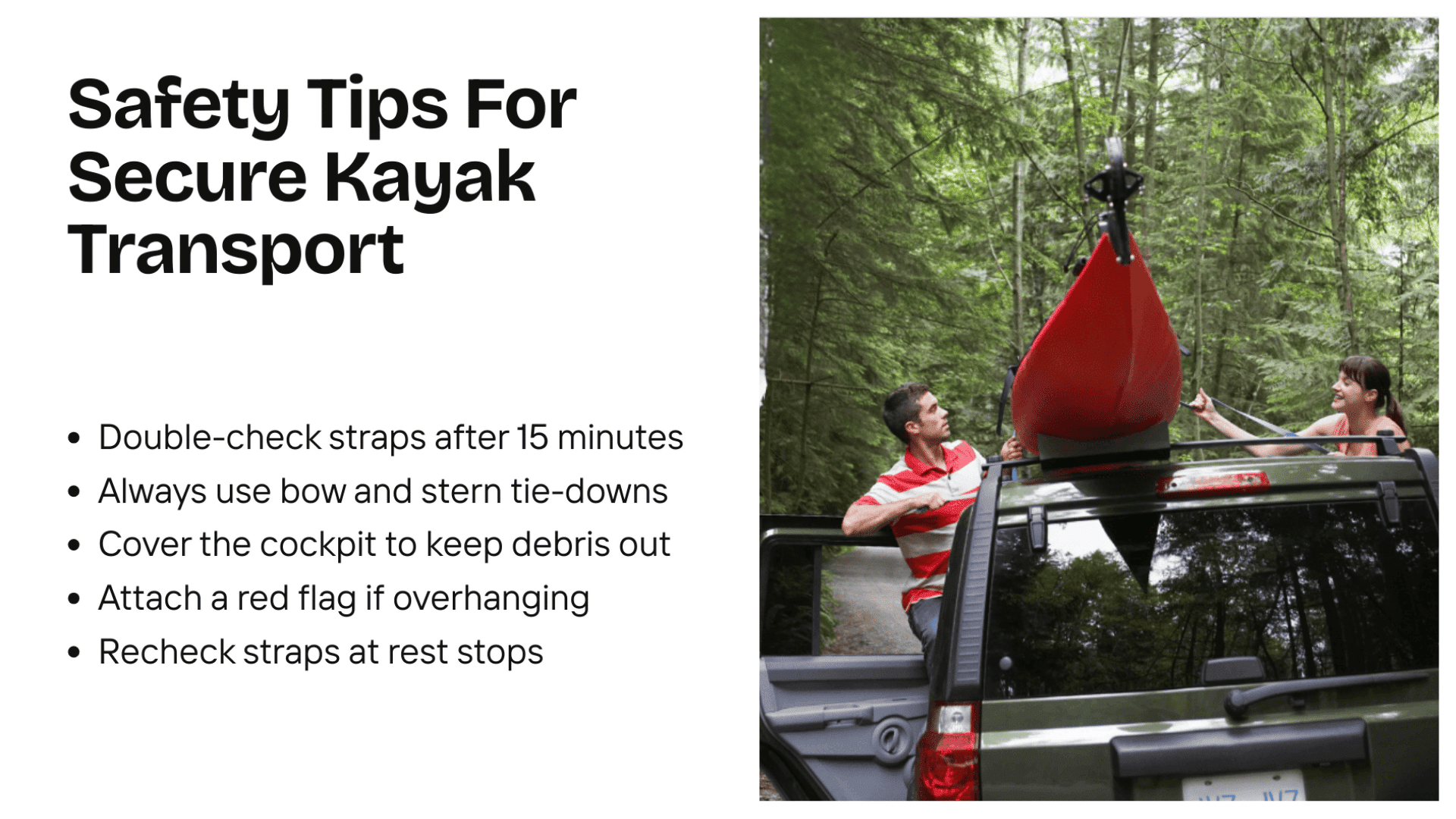 Safety Tips For Secure Kayak Transport