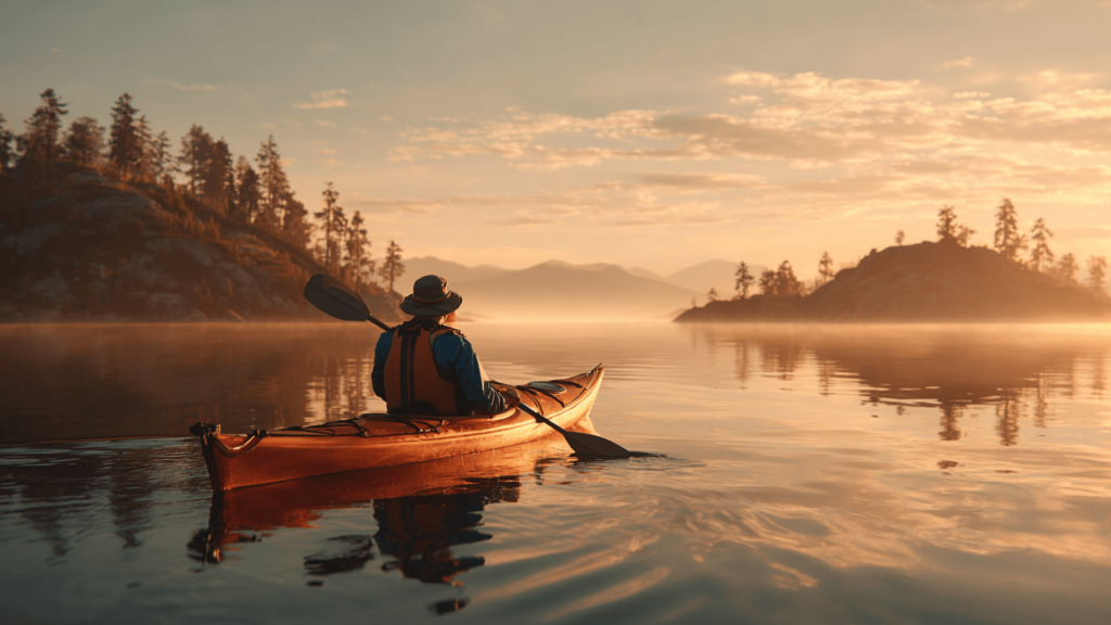 kayak-on-lake