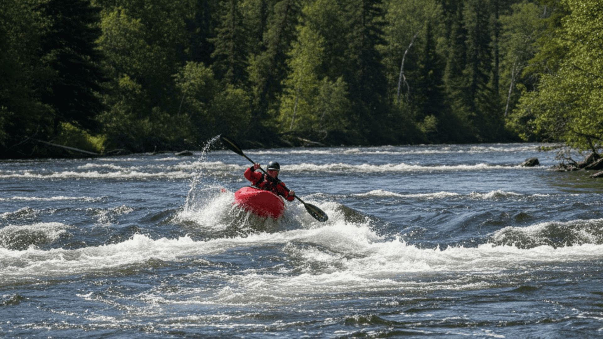 wave patterns in class 3 rapids