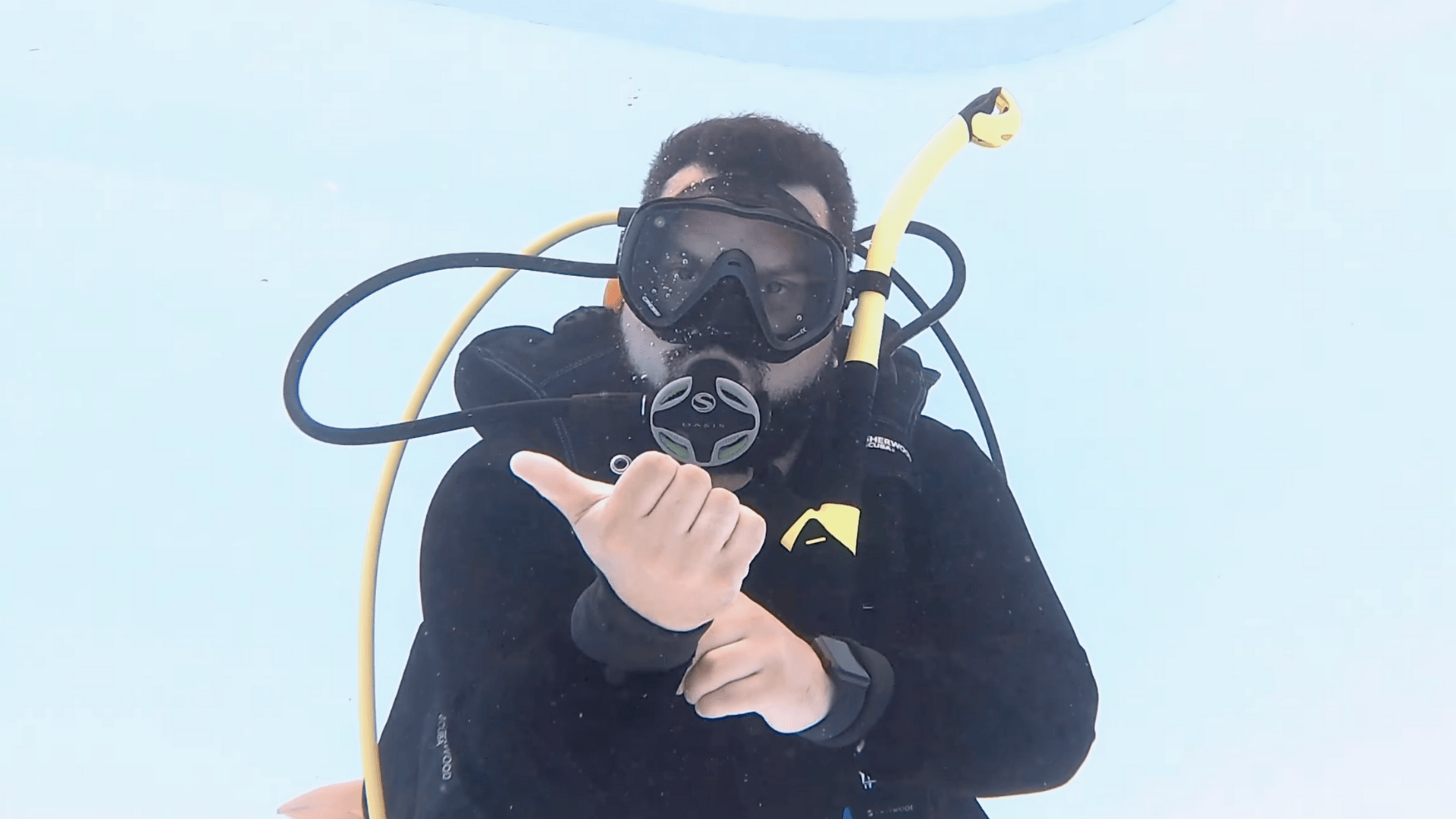 which way and i don t know scuba hand signal