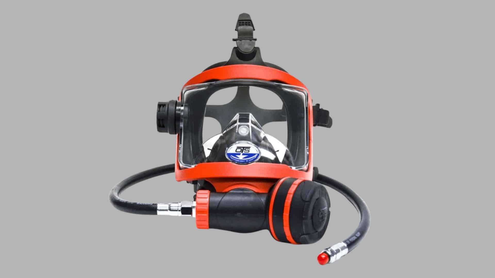OTS Guardian full face scuba mask built for cold water diving with communication-ready ports and adjustable skirt