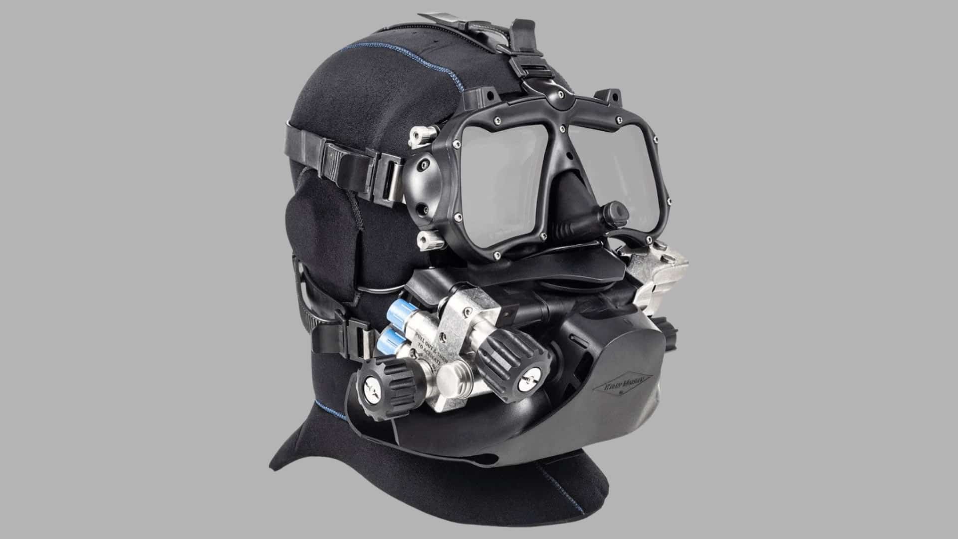 Kirby Morgan SuperMask full face scuba mask with soft nose pocket and easy adjustability for experienced divers