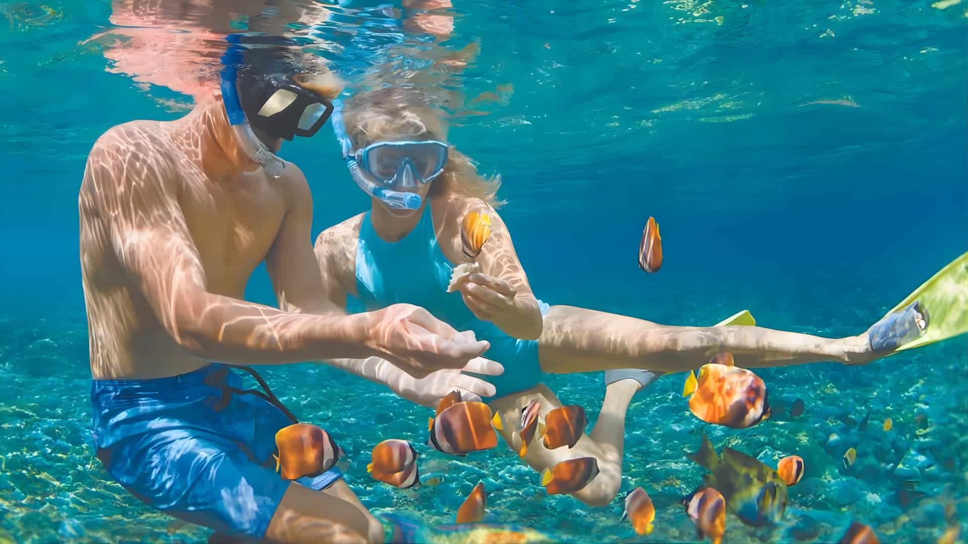 snorkelling in Kapalua Bay, Maui, Hawaii