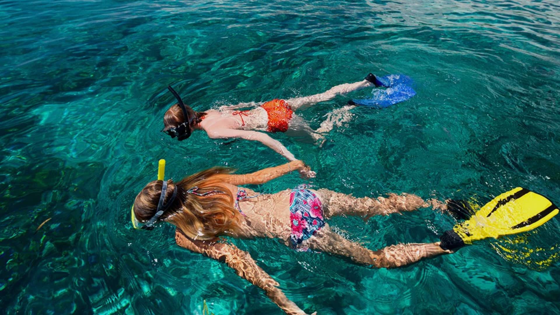 snorkelling in Mauritius Lagoon Reefs