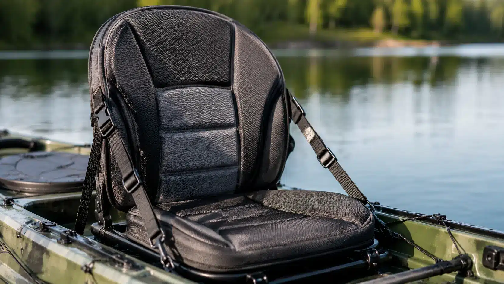High-back kayak seat with full back support