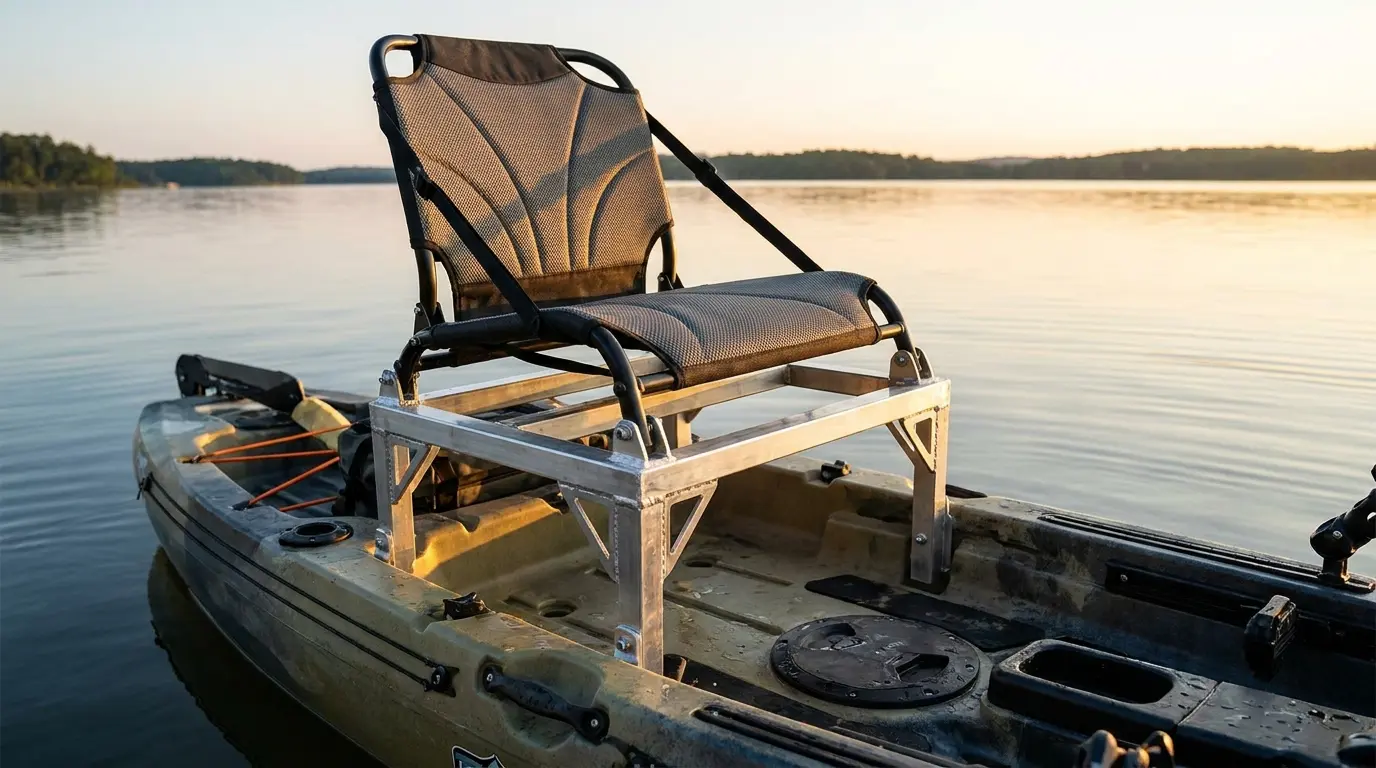 Raised kayak seat platform system