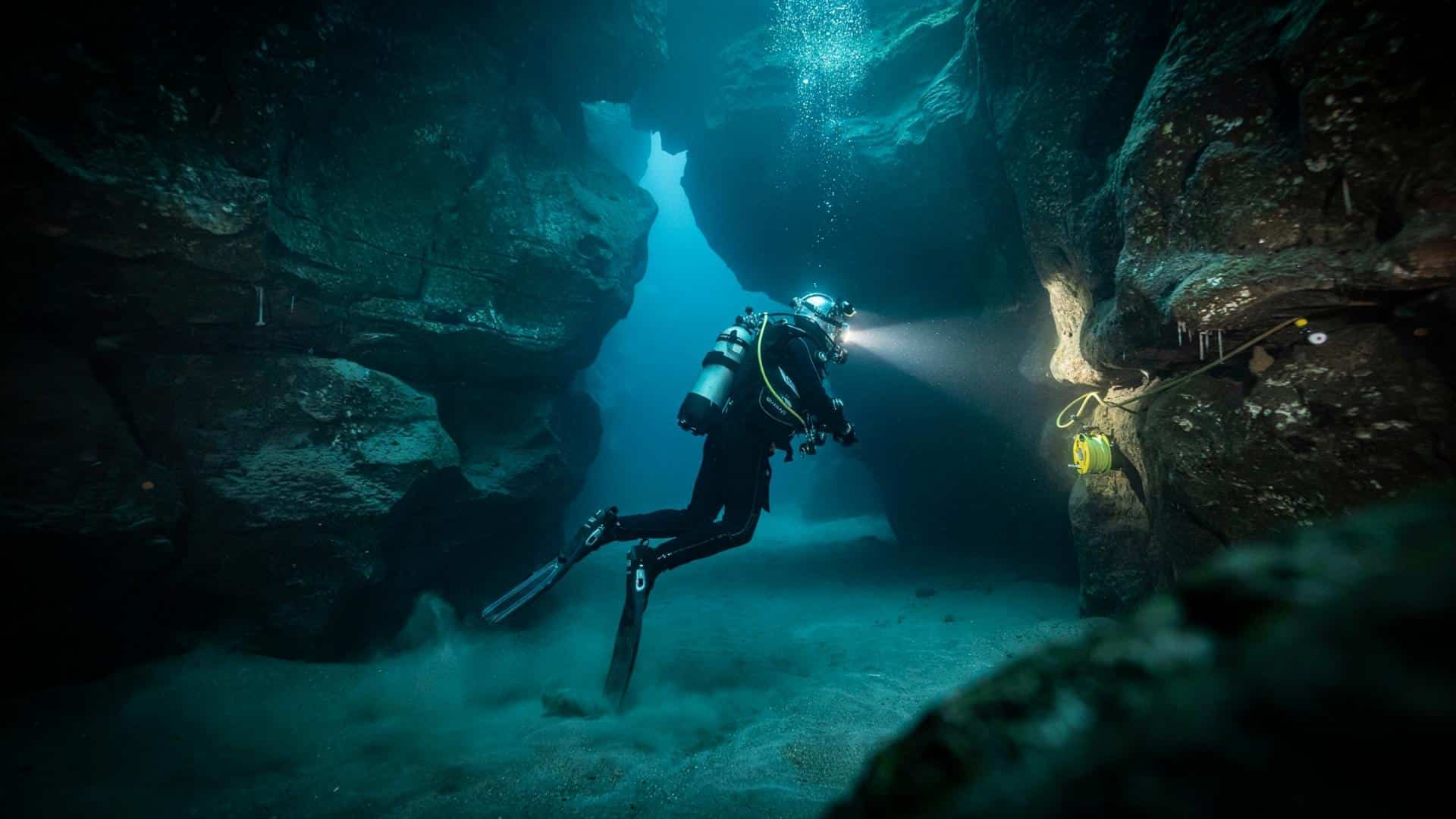 cave diving
