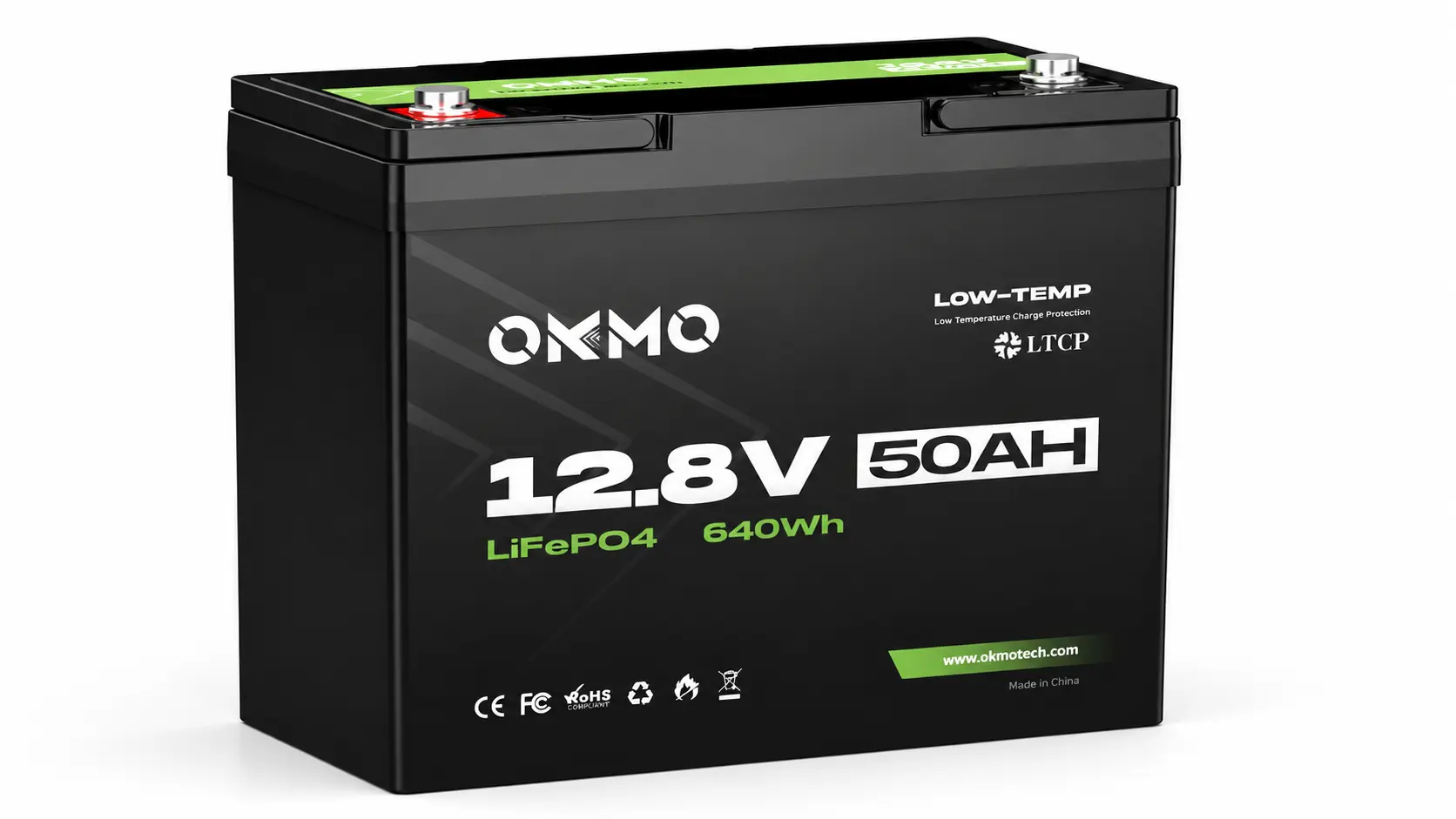 OKMOTech 12V 50Ah LiFePO4