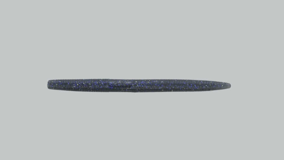 Yamamoto Senko soft plastic bait in worm design on plain background