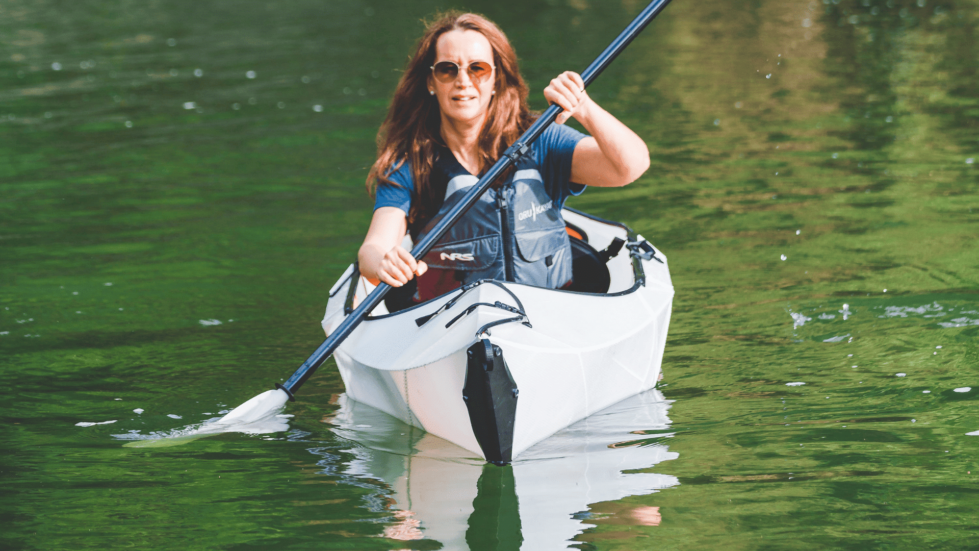 Oru Kayak Inlet lightweight origami folding kayak, ideal for solo paddlers on lakes and slow rivers